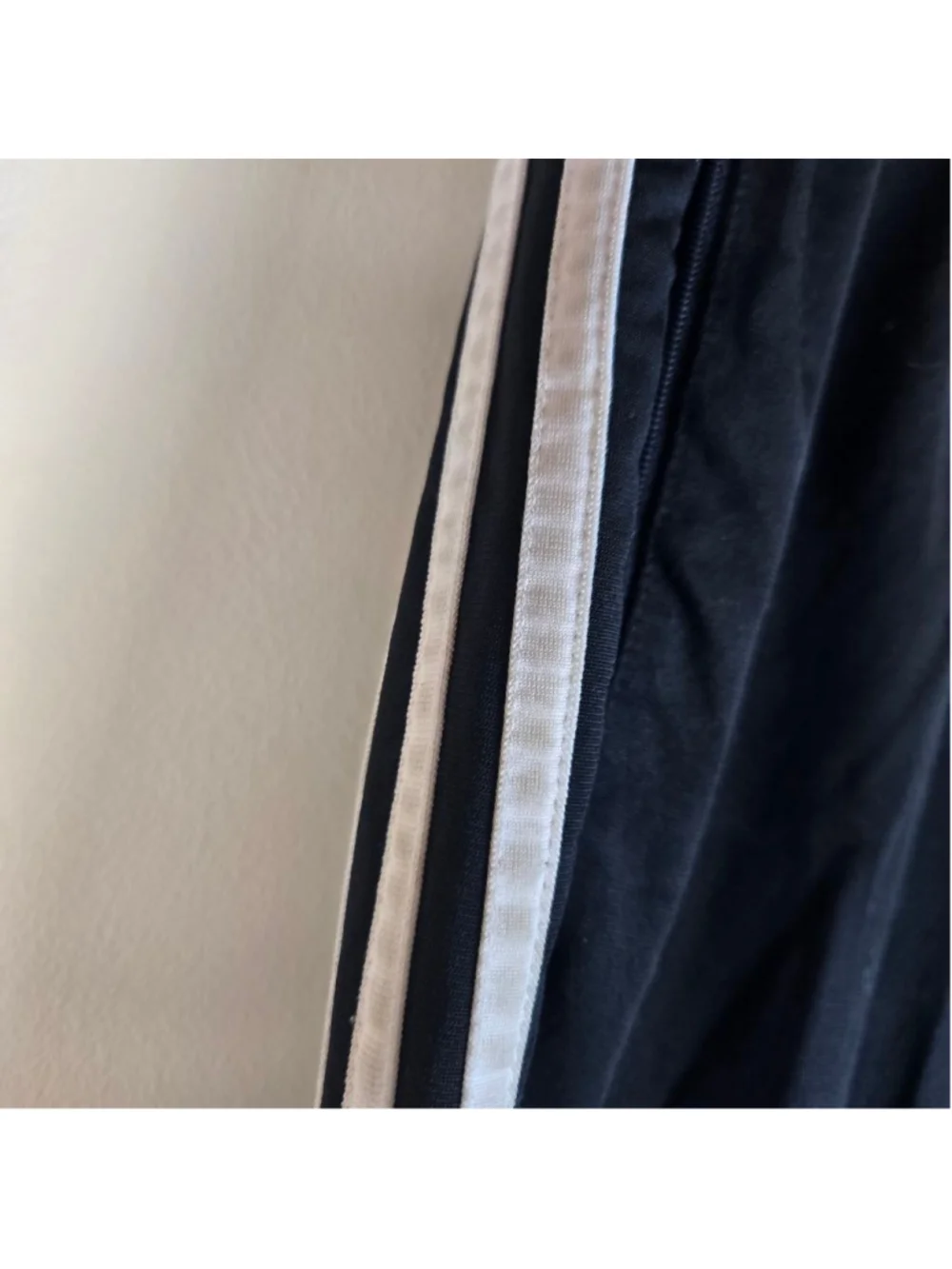 Men's Adidas Black & White Track Pants S